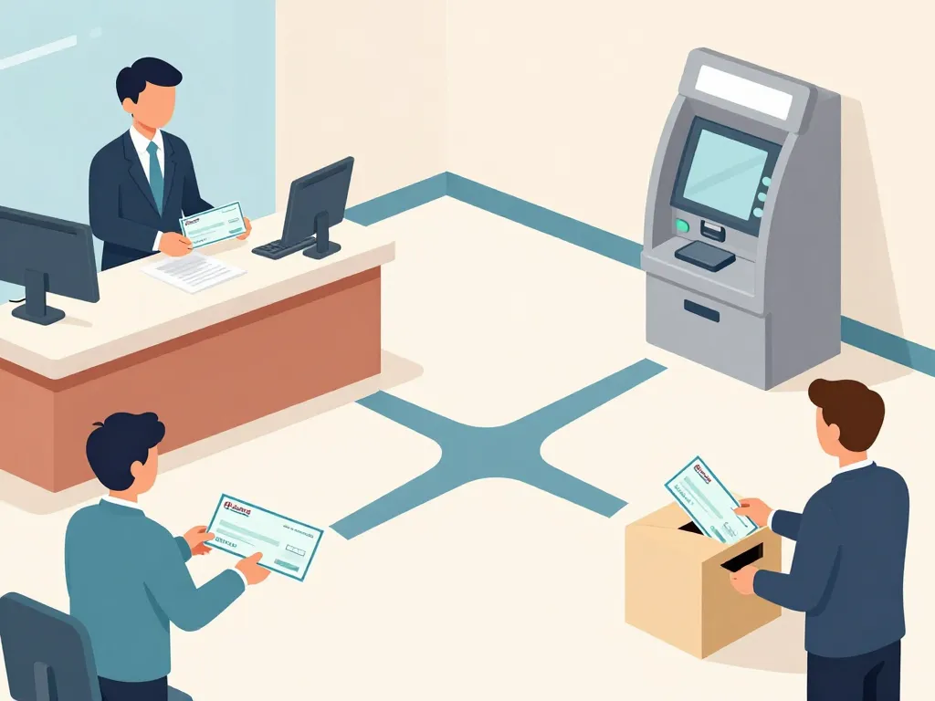 options dépôt de chèque Crédit Agricole