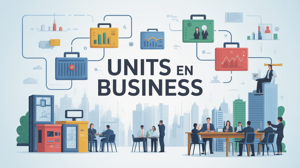 Illustration units in business diversité et importance en entreprise