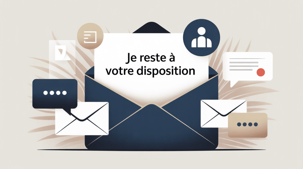 je reste a votre disposition illustration mail politesse
