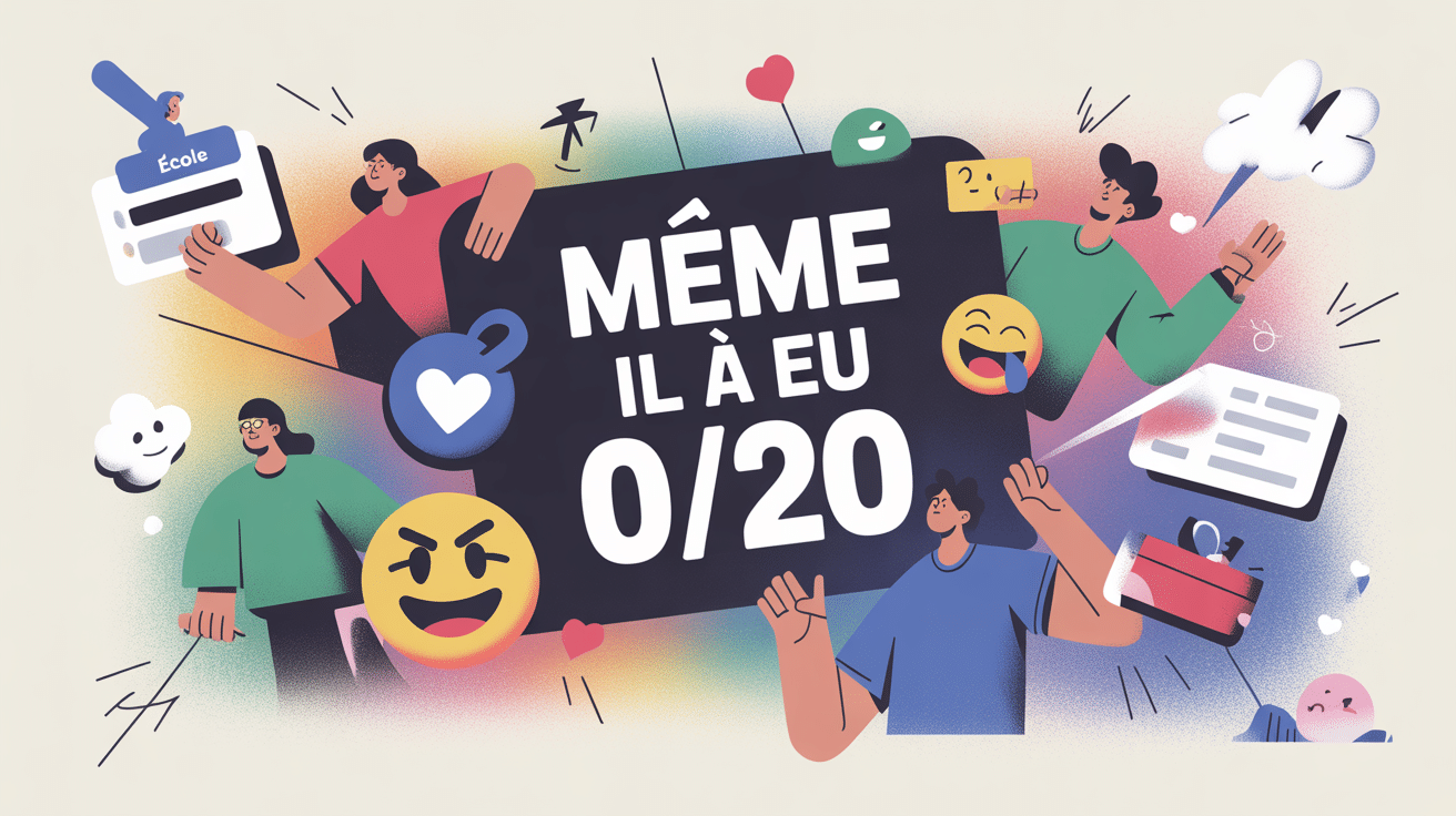 illustration meme il a eu 0/20 réseaux sociaux français