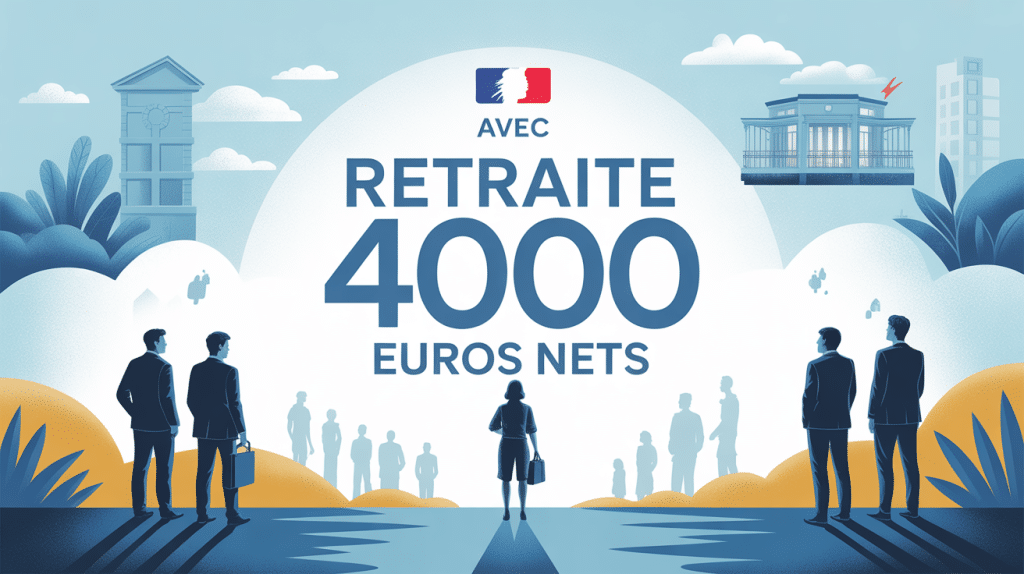 quelle retraite pour un salaire de 4000 euros net illustration balance