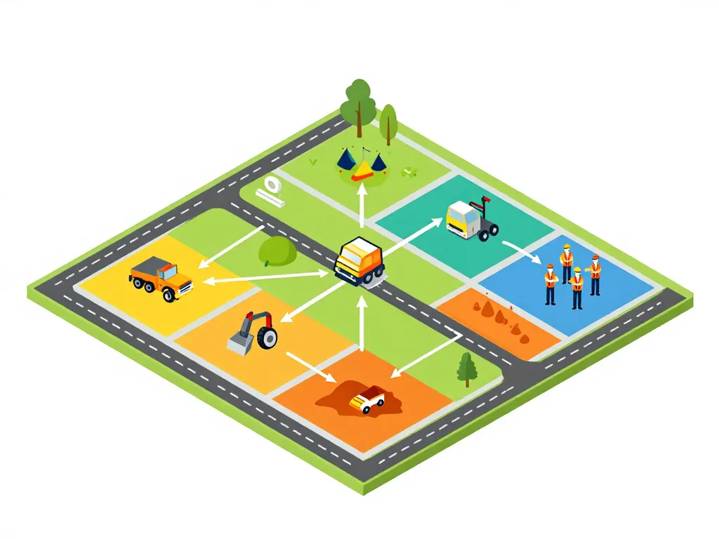 Schéma concept rôle stratégique société des travaux publics