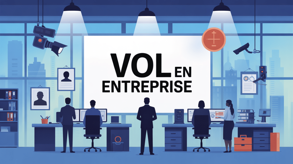 suspicion de vol en entreprise que faire scène bureau sécurité