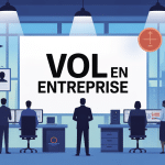 suspicion de vol en entreprise que faire scène bureau sécurité