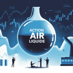 illustration boursière valeur de l'action Air Liquide