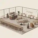 Aménagement cafétéria entreprise : espace convivial et conforme