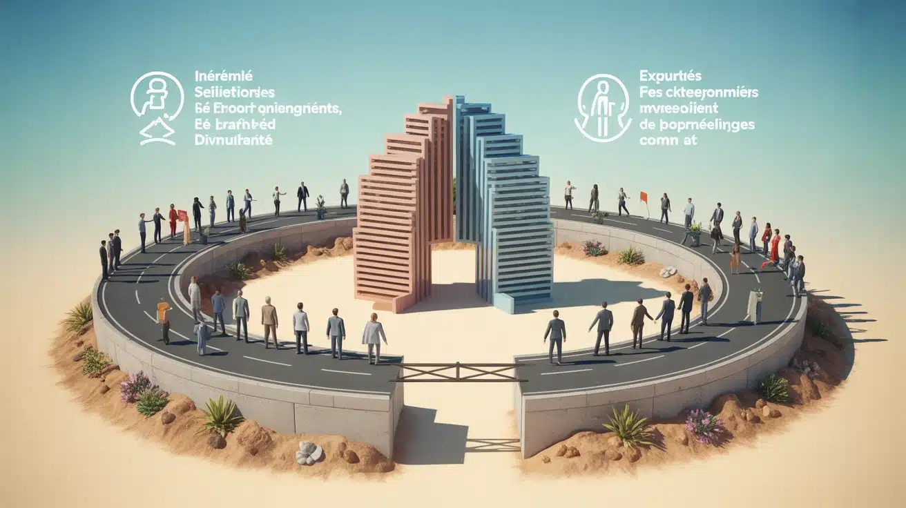 Illustration de la finalité sociale : relier interne et externe