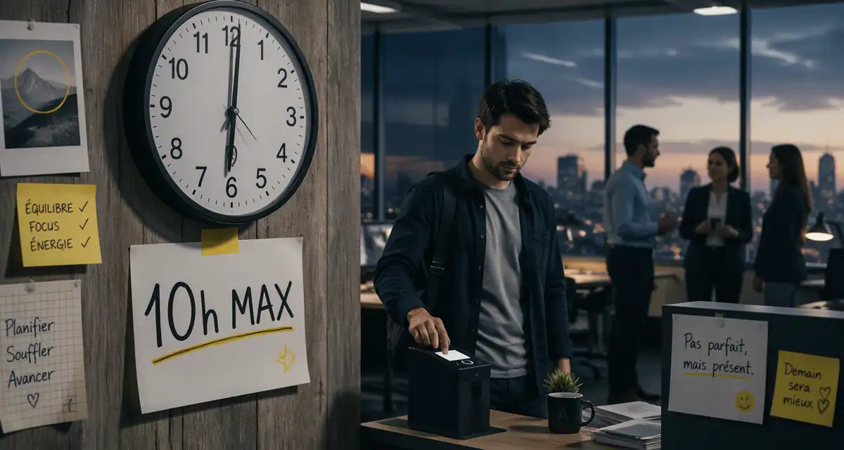 Heure maximum de travail par jour, salarié pointe à 10h