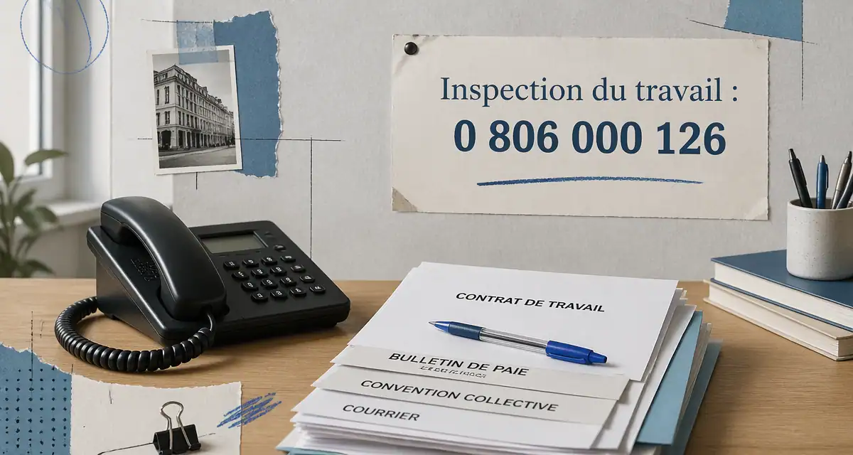 inspection du travail téléphone et documents