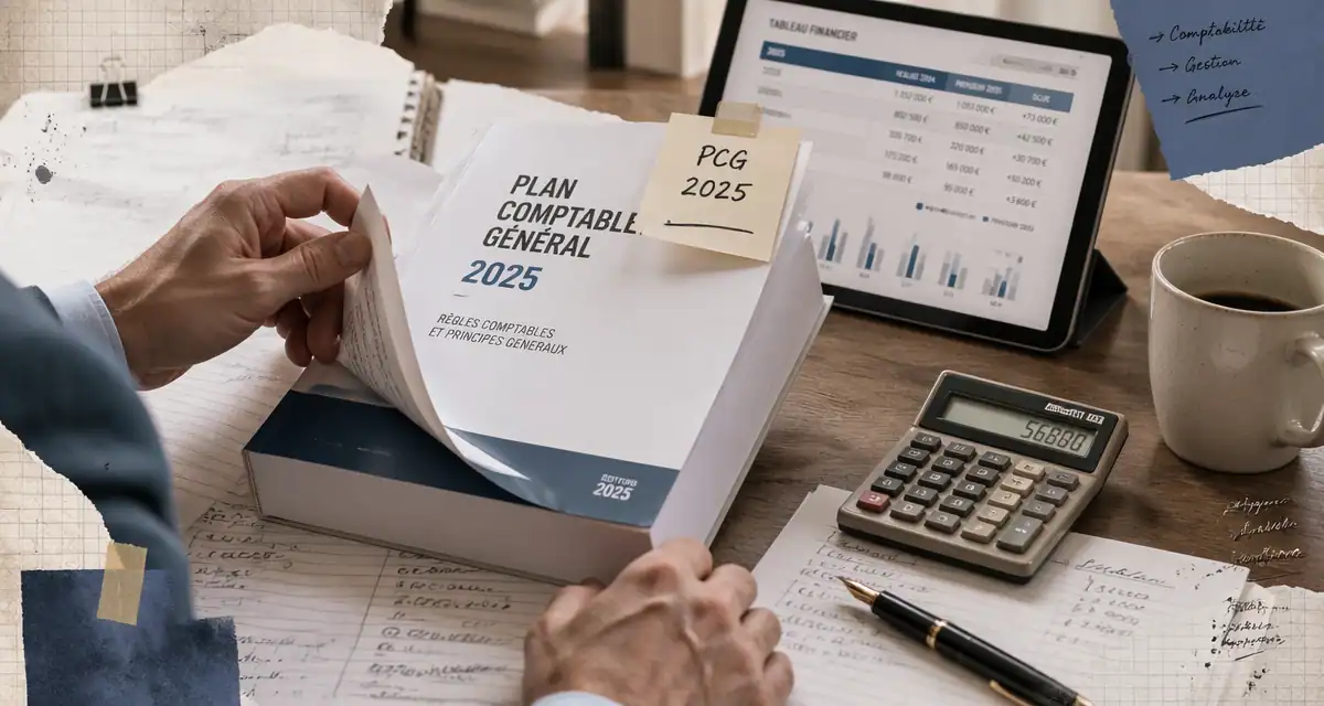 plan comptable général 2025 sur bureau
