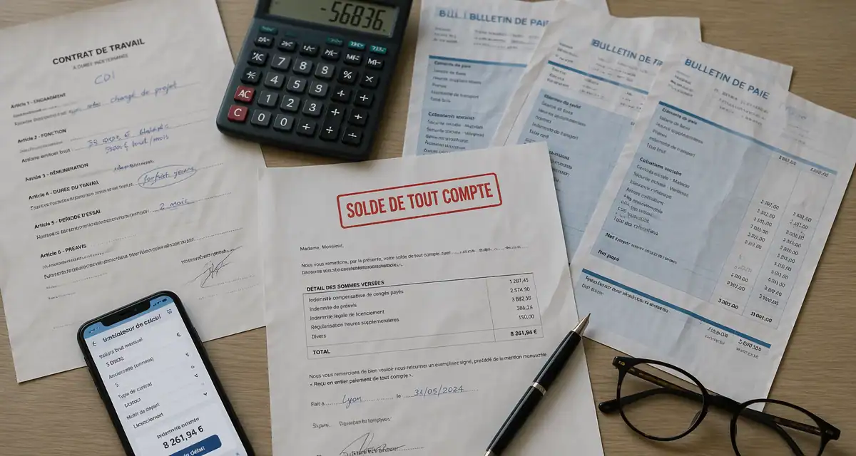solde tout compte cdi simulateur sur bureau