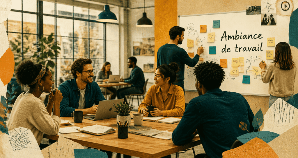 Ambiance travail positive en open space