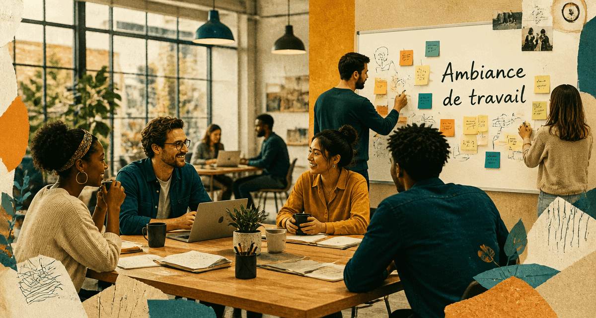 Ambiance travail positive en open space