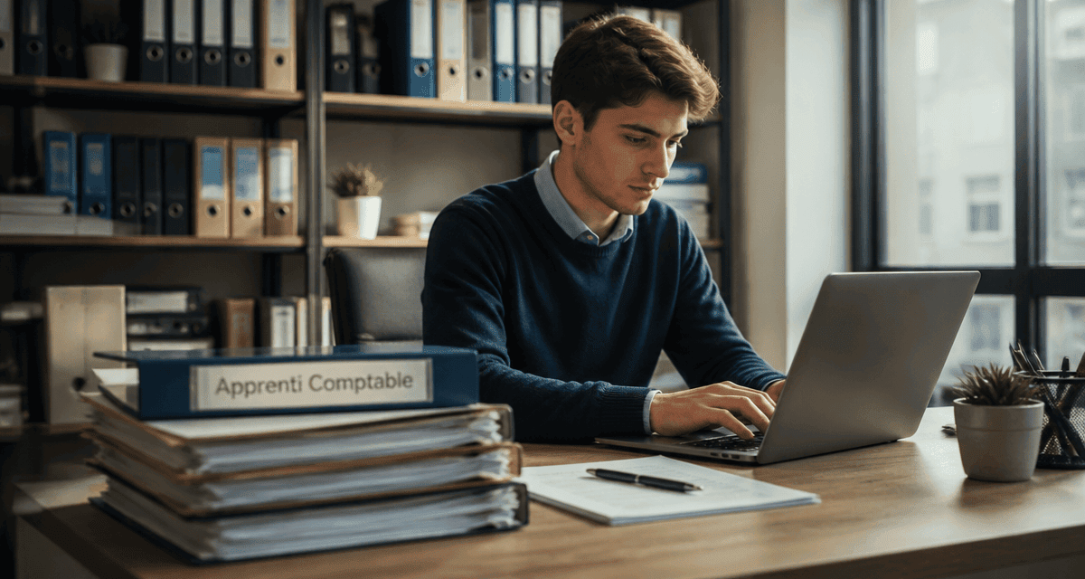 apprenti comptable saisie factures au bureau
