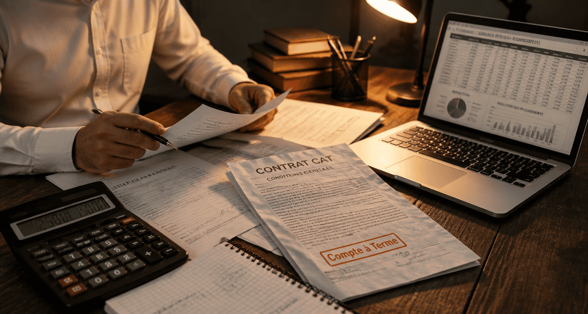 comptabilisation compte a terme sur bureau comptable