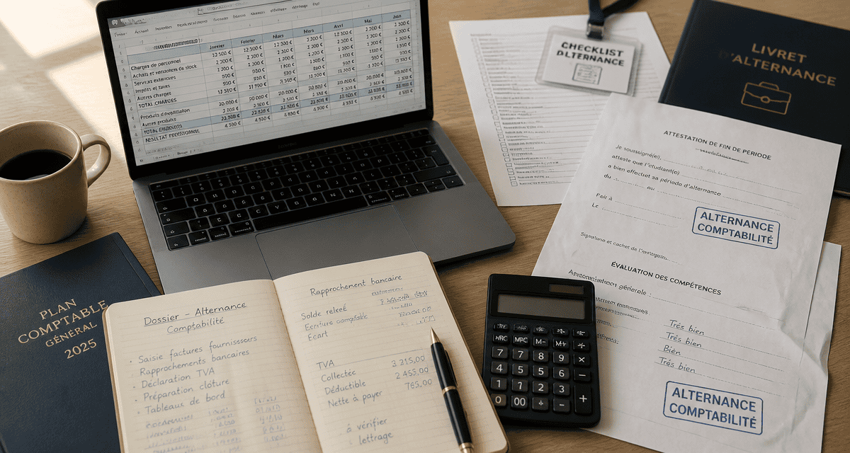 bureau comptabilité apprentissage checklist