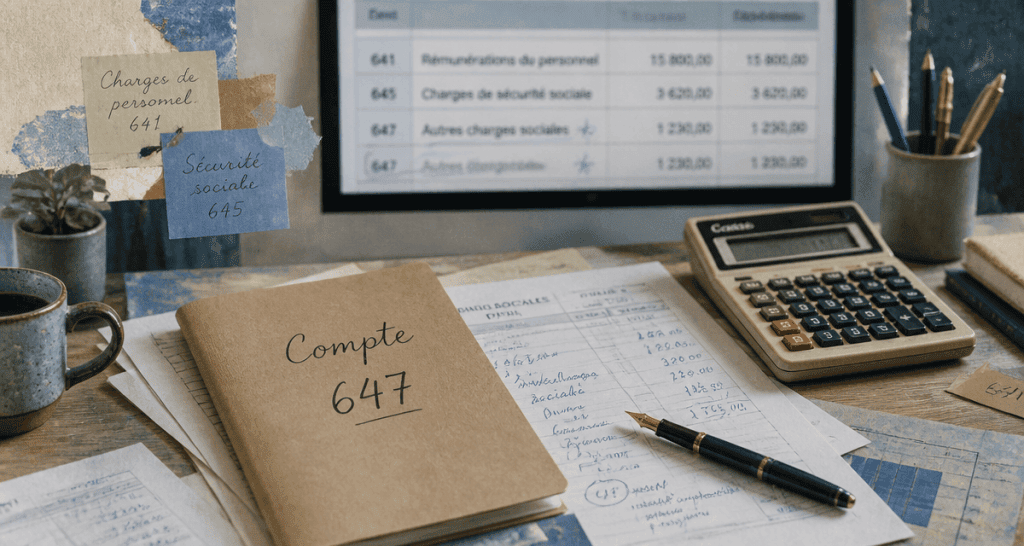 compte 647 documents comptables charges sociales