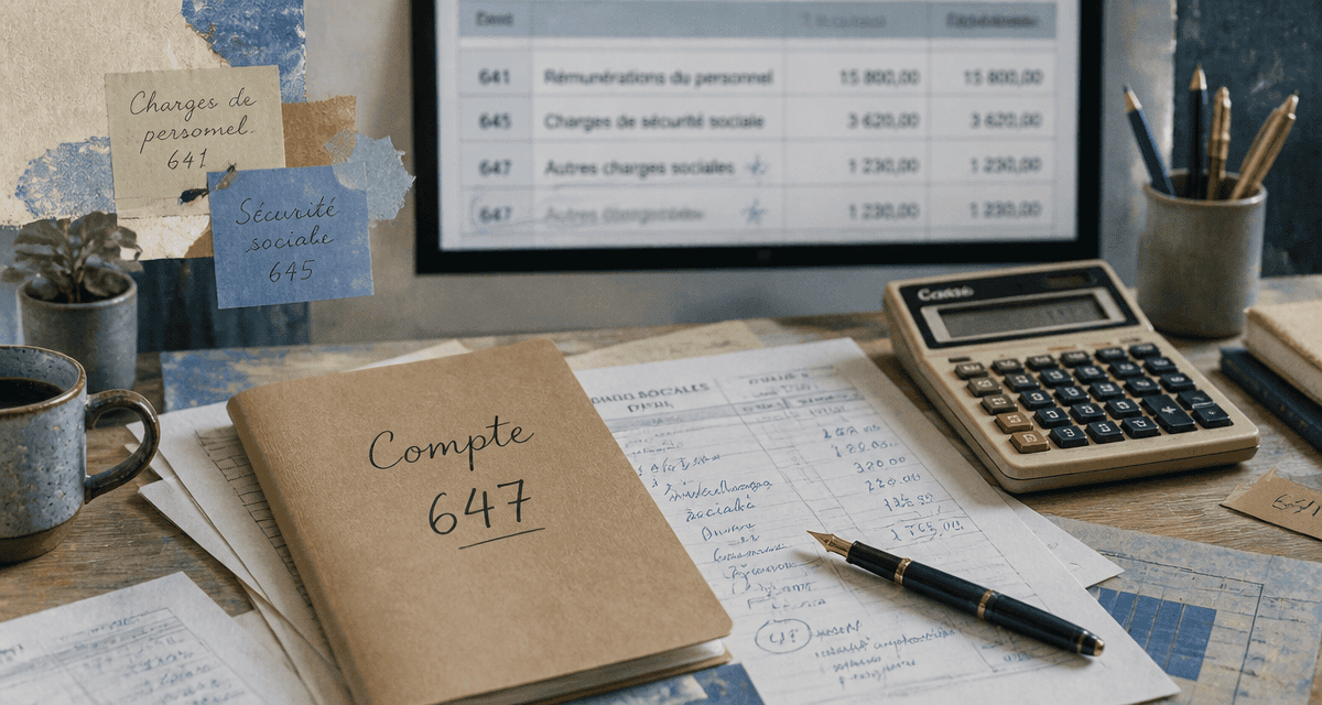 compte 647 documents comptables charges sociales