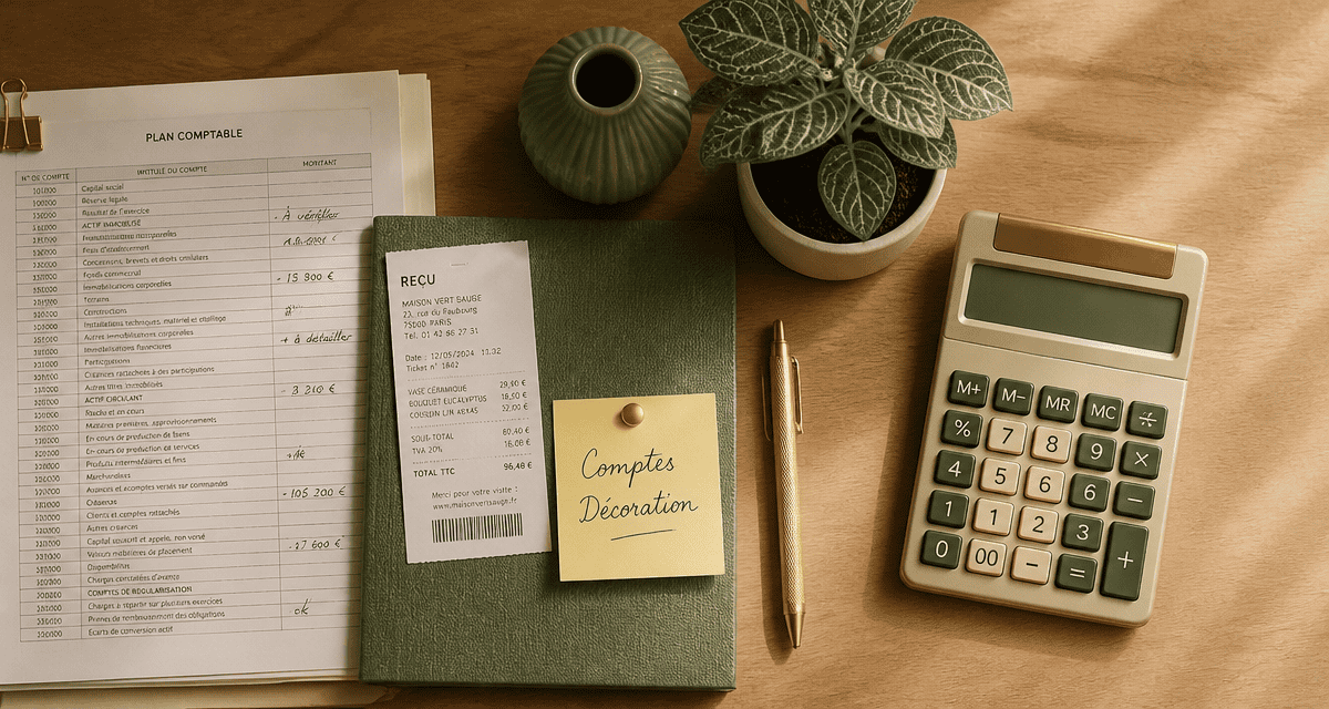 compte comptable decoration plan comptable et objet decoratif