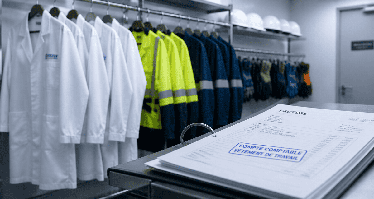 compte comptable vetement de travail sur facture