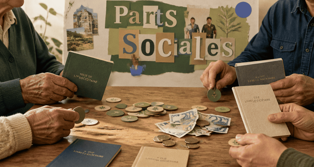compte part sociales mains livrets jetons