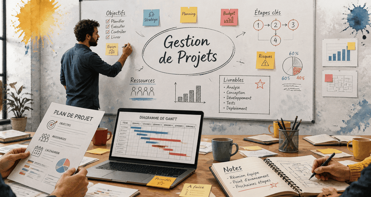 formation gestion de projets chef de projet tableau blanc