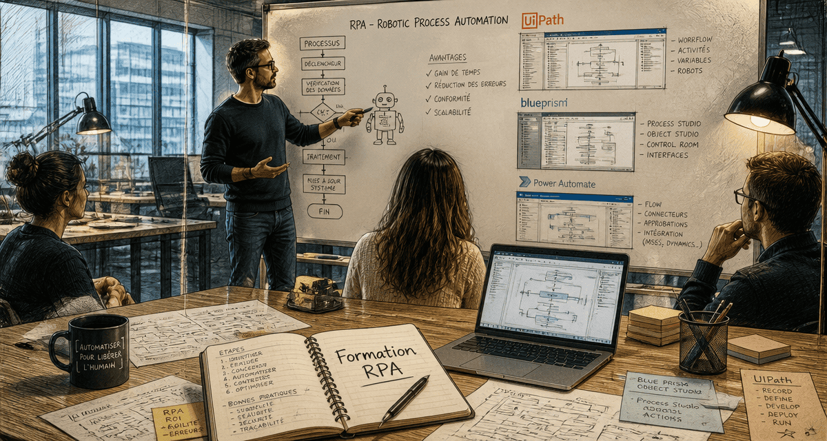 formation rpa en entreprise avec outils leaders