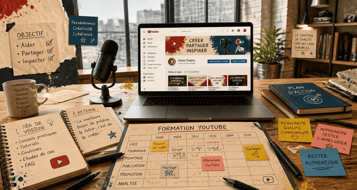 Bureau moderne formation sur YouTube