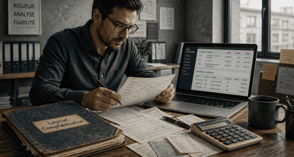 logiciel comptabilisation sur bureau moderne