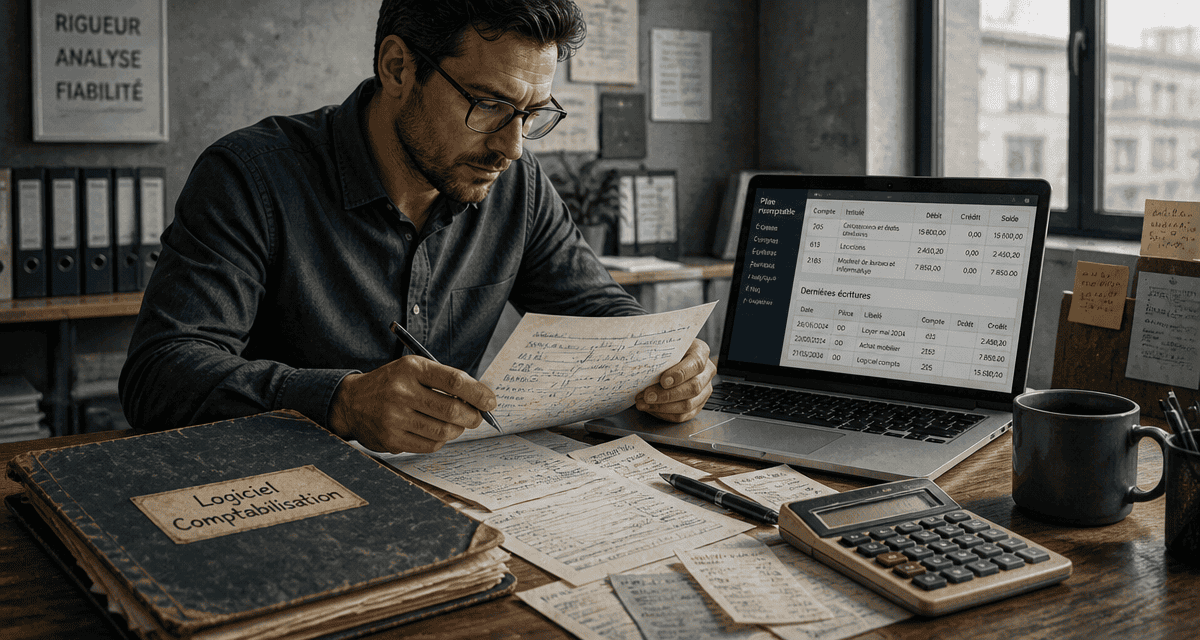 logiciel comptabilisation sur bureau moderne