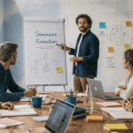 Séminaire de formation, professionnels en atelier