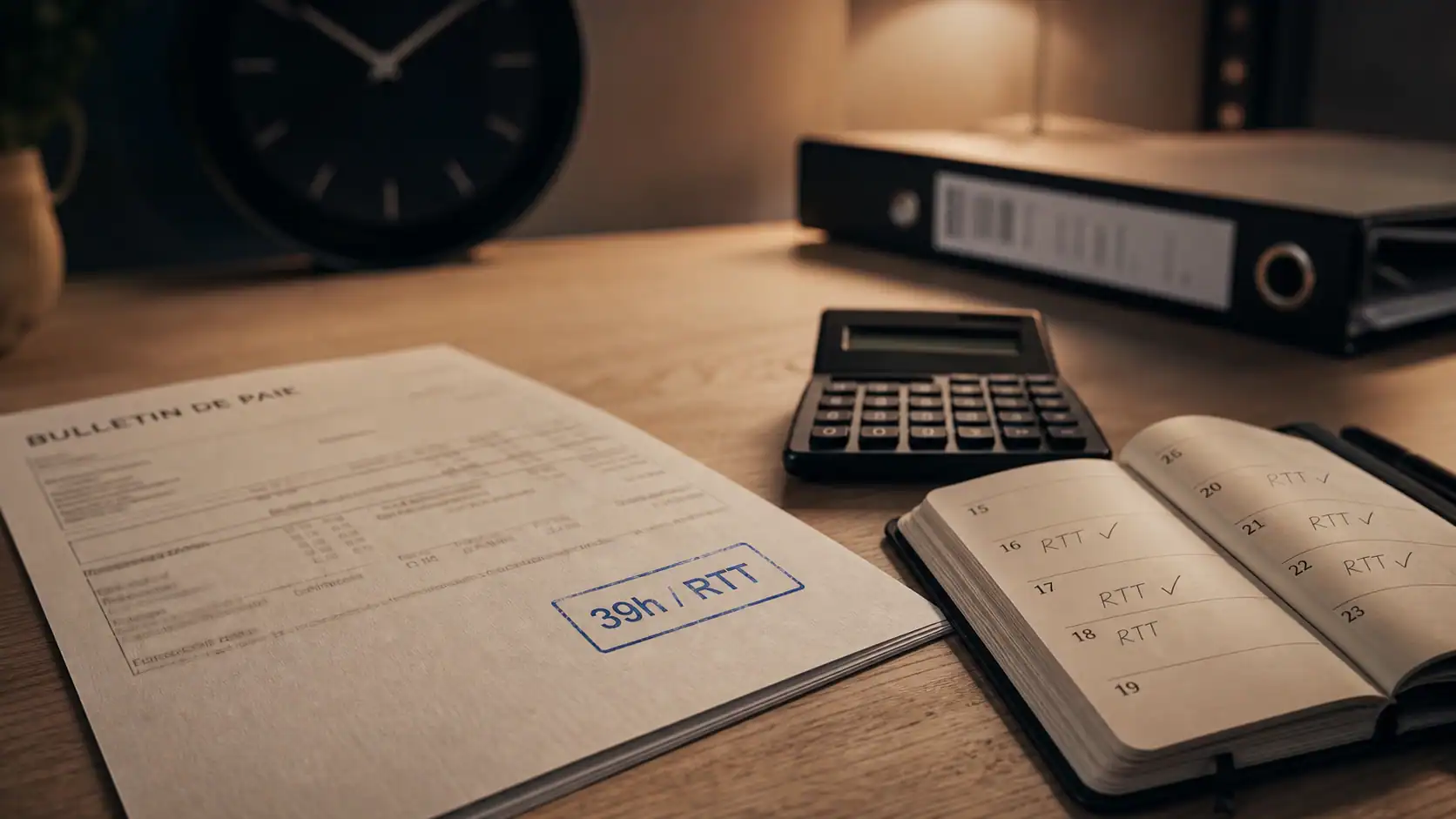 Combien de RTT par mois pour 39h : calcul des 2 jours