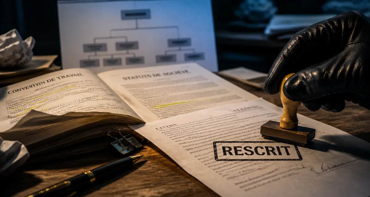 Contrat de travail et mandat social : rescrit