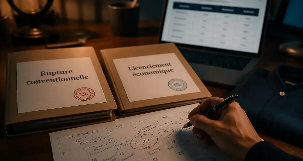 Différence entre rupture conventionnelle et licenciement économique