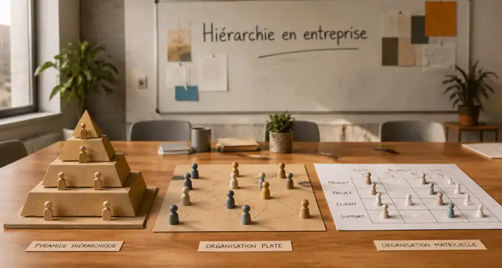 hiérarchie dans une entreprise, trois modèles d’organigrammes