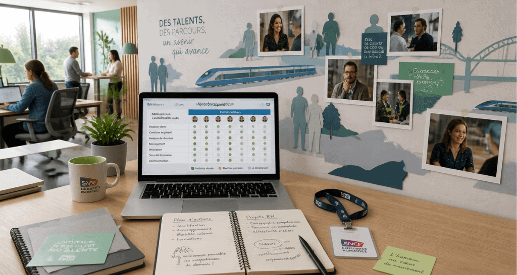 RH SNCF open space digital matching compétences