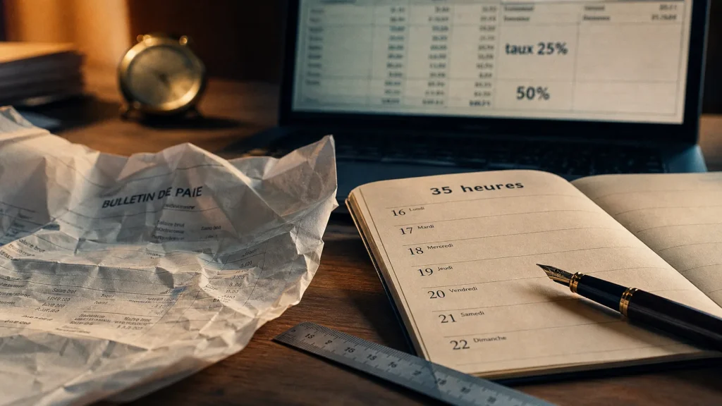 Heures supplémentaires à 35 h : calcul, 25 %, 50 % et repos compensateur