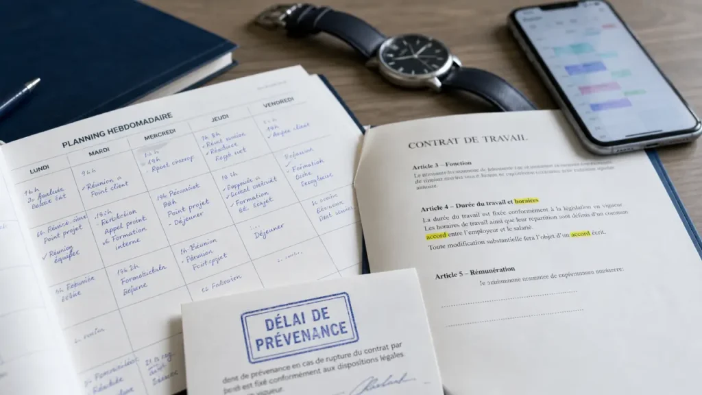 Changement des horaires de travail : 7 jours ouvrés et les cas où le salarié peut refuser