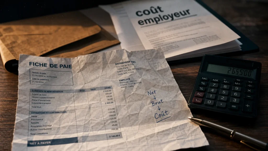 2 500 euros net : le coût employeur réel entre 3 900 et 4 750 euros