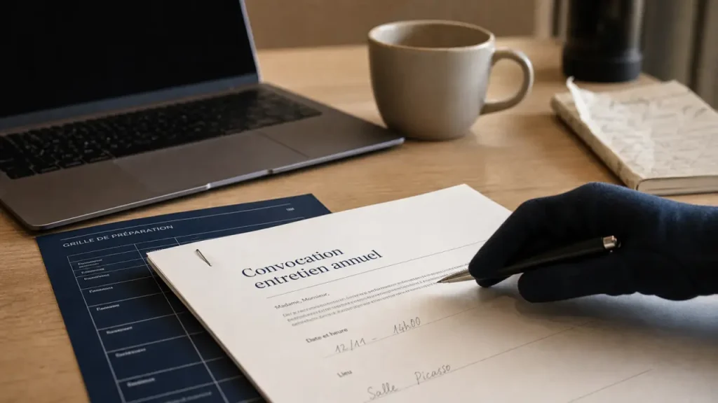 Convocation à l’entretien annuel : le délai raisonnable, les mentions utiles et les pièges à éviter