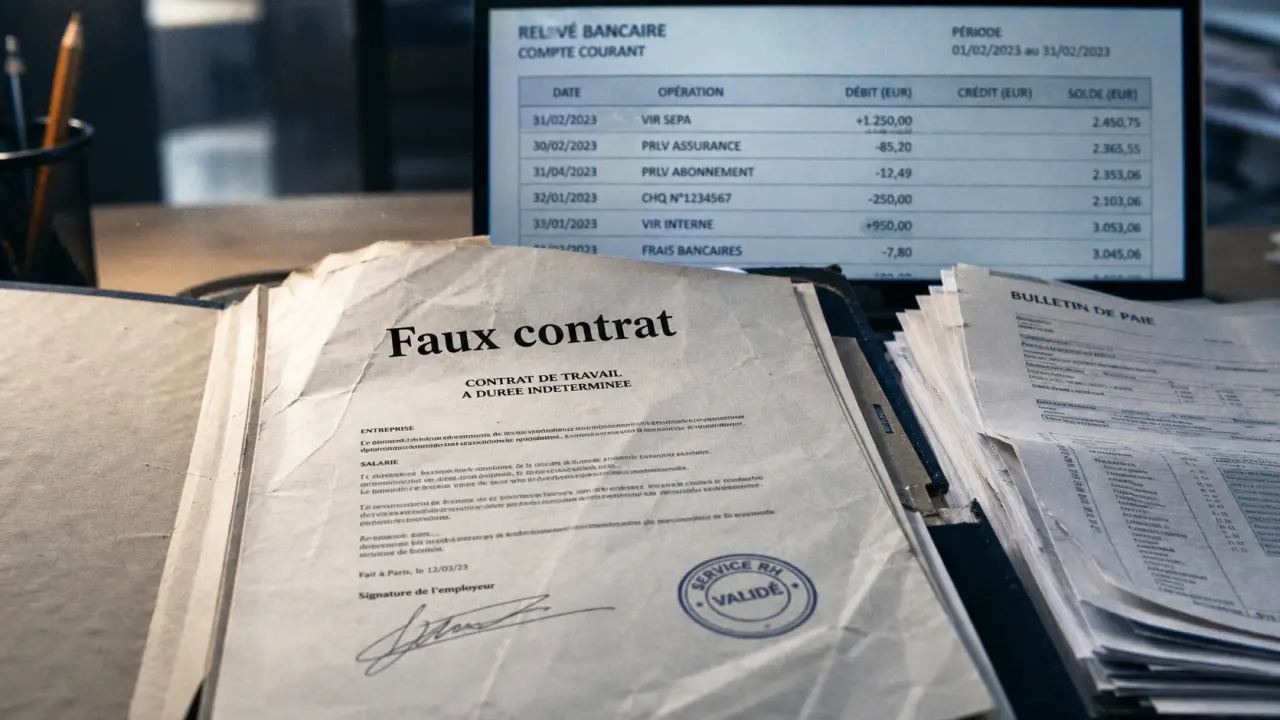 Faux contrat de travail sanction : dossier et preuves pour se défendre