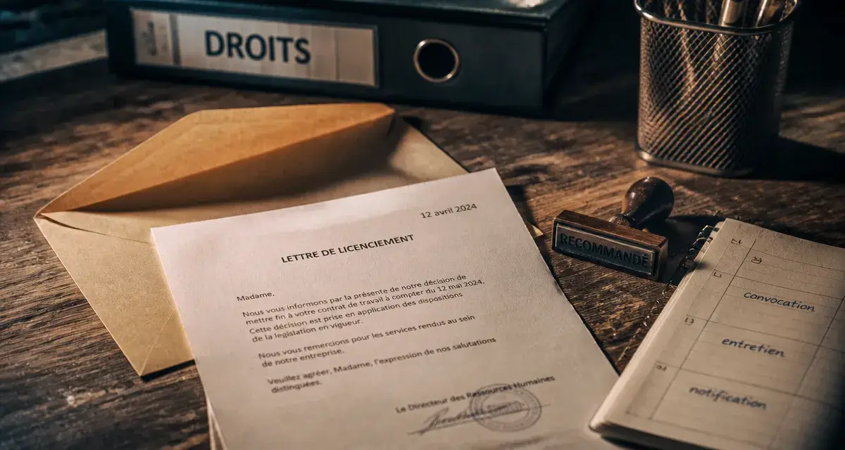 Procedure licenciement faute : lettre de licenciement recommandée et délais de procédure