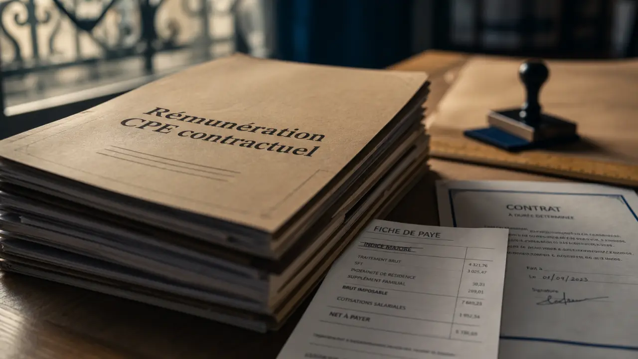 Salaire cpe contractuel : calcul indice et primes