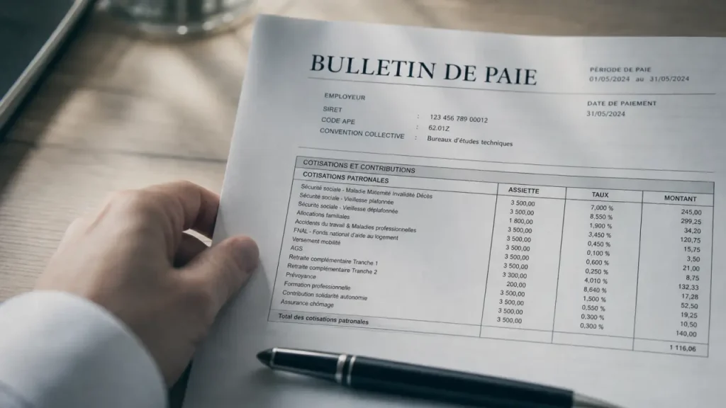 AGS sur un bulletin de salaire : la cotisation patronale qui protège les salaires en cas de défaillance