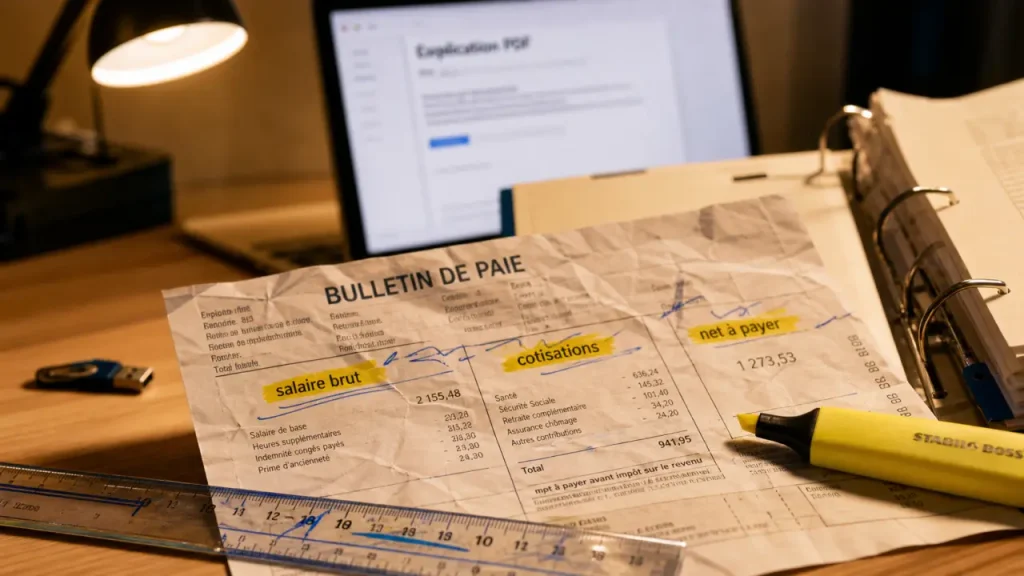 Bulletin de paie : du brut au net, les lignes à vérifier sans se tromper