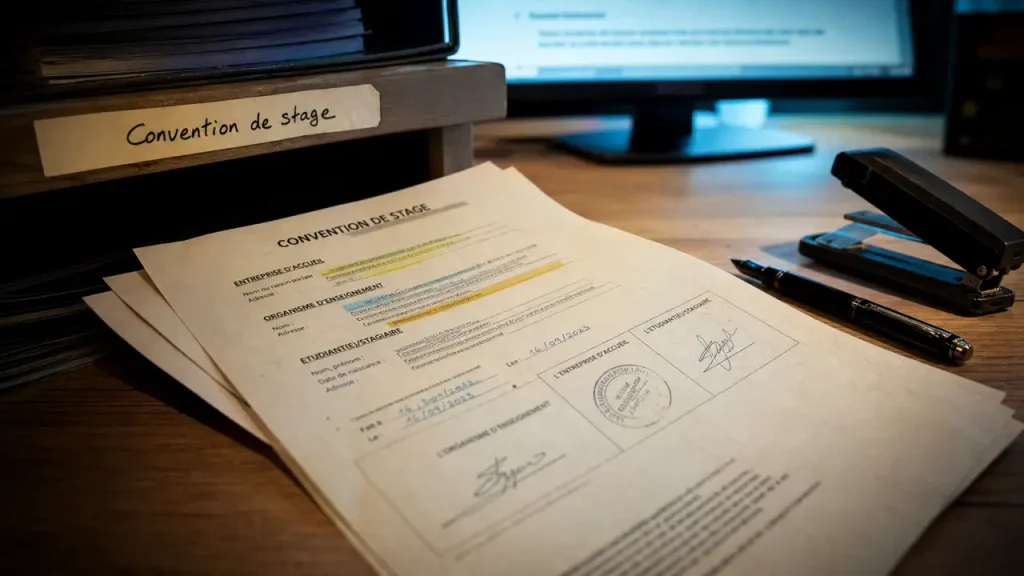 Où trouver la convention de stage à l’Université de Toulon, qui signe et quand prévoir un avenant ?
