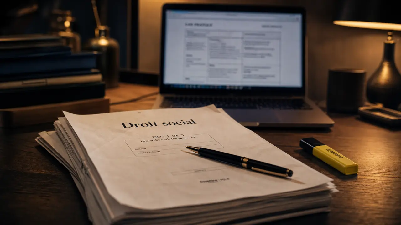 DCG droit social UE3 : cas pratiques droit social