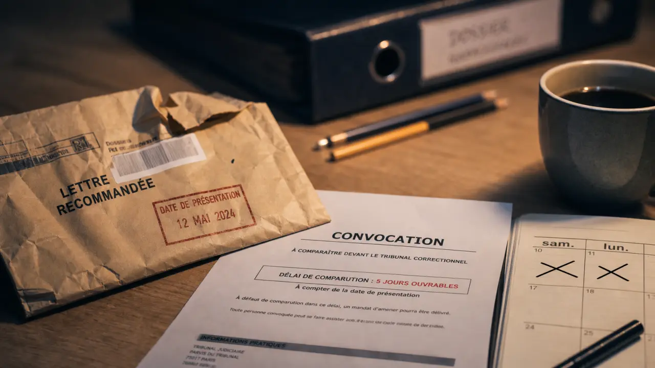 Délai entre convocation et entretien préalable : 5 jours ouvrables, convocation et lettre recommandée