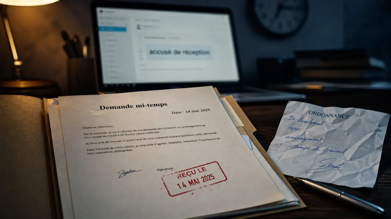 Delai réponse employeur mi temps thérapeutique : accord écrit et recours