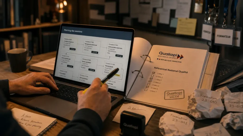 Logiciel de gestion formation à Reims : sessions, vacataires, Qualiopi et tableaux de bord